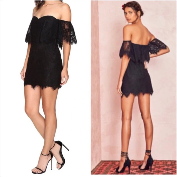 LOVERS + FRIENDS medium black cocktail party dress - Picture 3 of 15